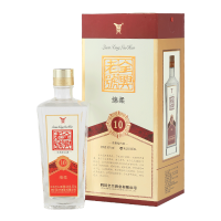 [老八大白酒]全兴 全兴老号 绵柔10 50度 浓香型白酒 500ml*2瓶(赠礼袋) 节日送礼