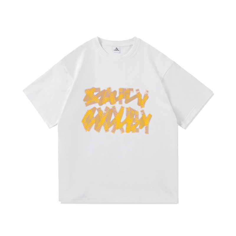 WOOG2005宽松字母T恤男短袖半袖情侣男装体恤夏季宽松上衣ins