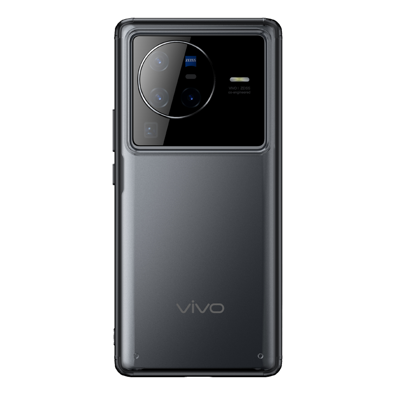 魅爱琳 VIVO X80/X80Pro手机壳保护套外壳 磨砂护甲 气囊防摔软胶全包透明轻薄 简约时尚潮壳 炫酷