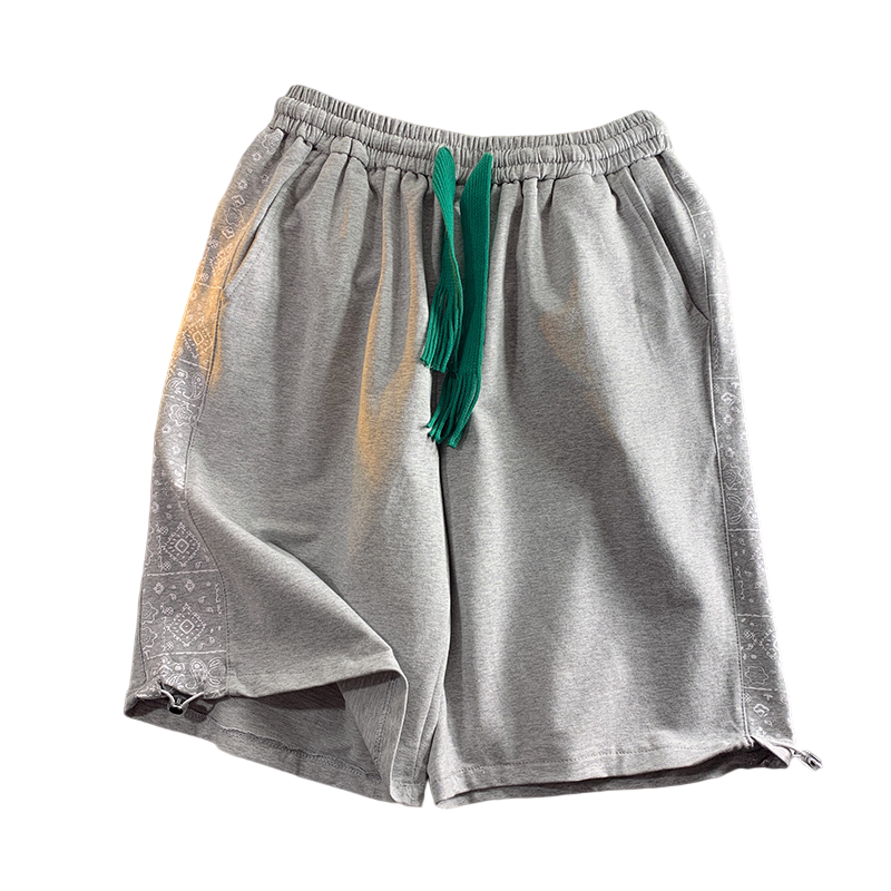 WOOG2005夏季宽松双色潮男五分裤外穿时尚网红短款高街短裤ins潮