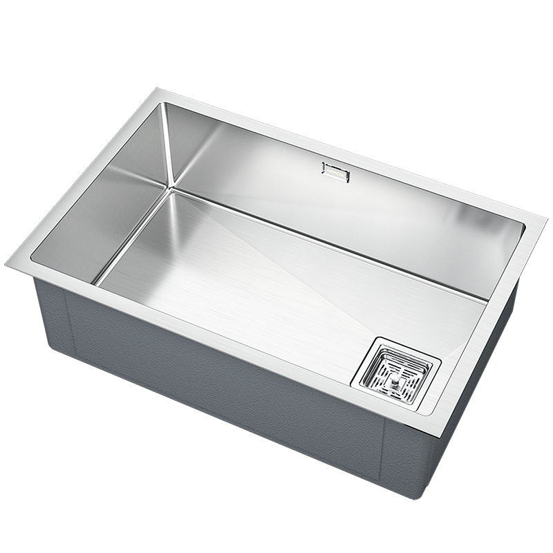 箭牌(ARROW)厨房水槽大单槽洗菜盆洗完槽304不锈钢窄边槽
