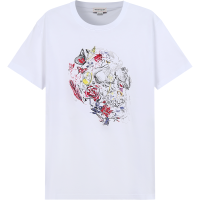 亚历山大·麦昆ALEXANDER MCQUEEN 男士棉质圆领短袖T恤 682516 QSZ50