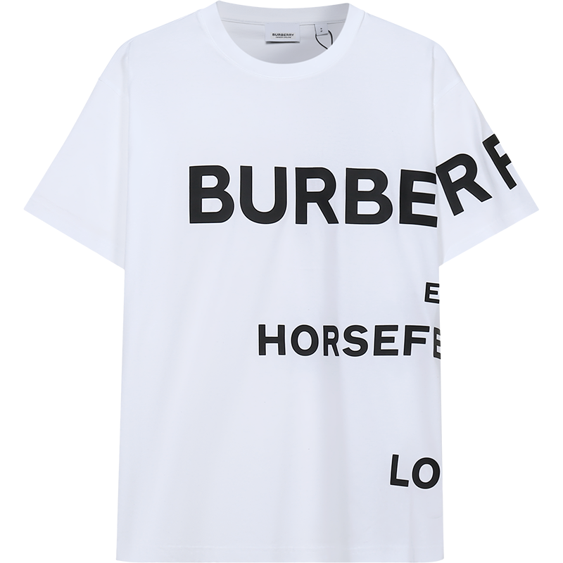 博柏利/巴宝莉 BURBERRY 男款Horseferry印花棉质宽松版圆领短袖T恤 80406911