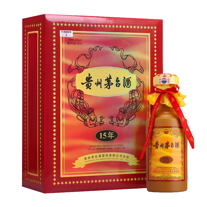 [碧园]贵州 茅台 十五年 15年陈酿年份酒 53度 500ml单瓶礼盒装 白酒