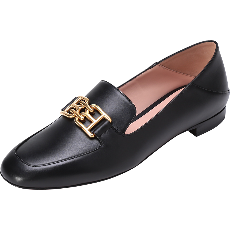 BALLY 巴利 女士牛皮B-Chain可踩脚乐福鞋穆勒鞋平底鞋 ELLAH FLAT