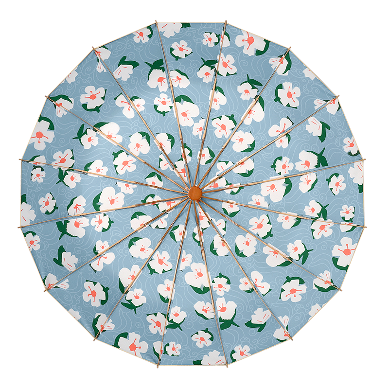 太阳伞雨伞女防晒遮阳伞超强防紫外线伞双层加厚晴雨两用手动