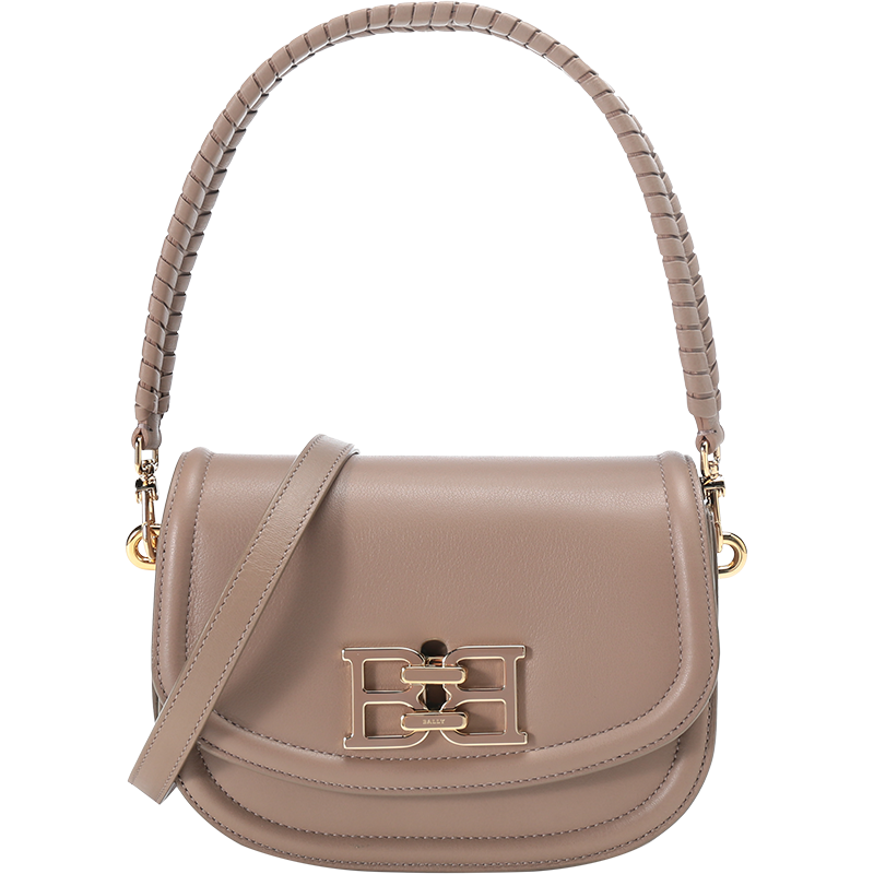 巴利 BALLY 女士皮质B-Chain手提单肩斜挎包腋下包迷你款 BAILY EH