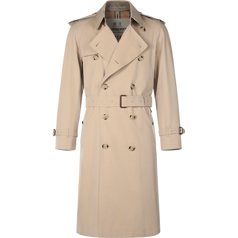 博柏利/巴宝莉 BURBERRY 男款棉质威斯敏斯特版型长款风衣大衣外套 80458581