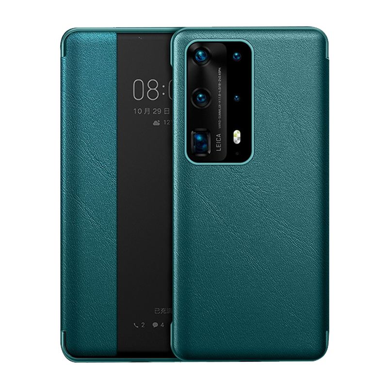 安美宝 华为p40pro手机壳素皮p30翻盖式皮套5G版保护套防摔全包P40男女智能休眠p30pro超薄