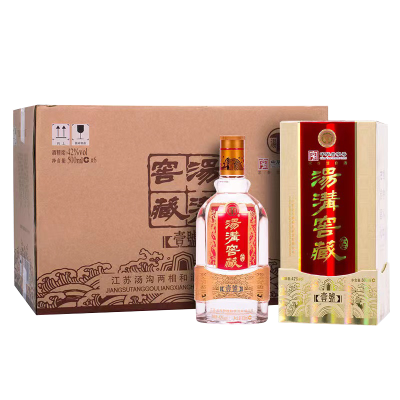 汤沟酒 窖藏壹号 浓香型白酒 42度 500ml*6瓶 整箱装(内含3个礼品袋)