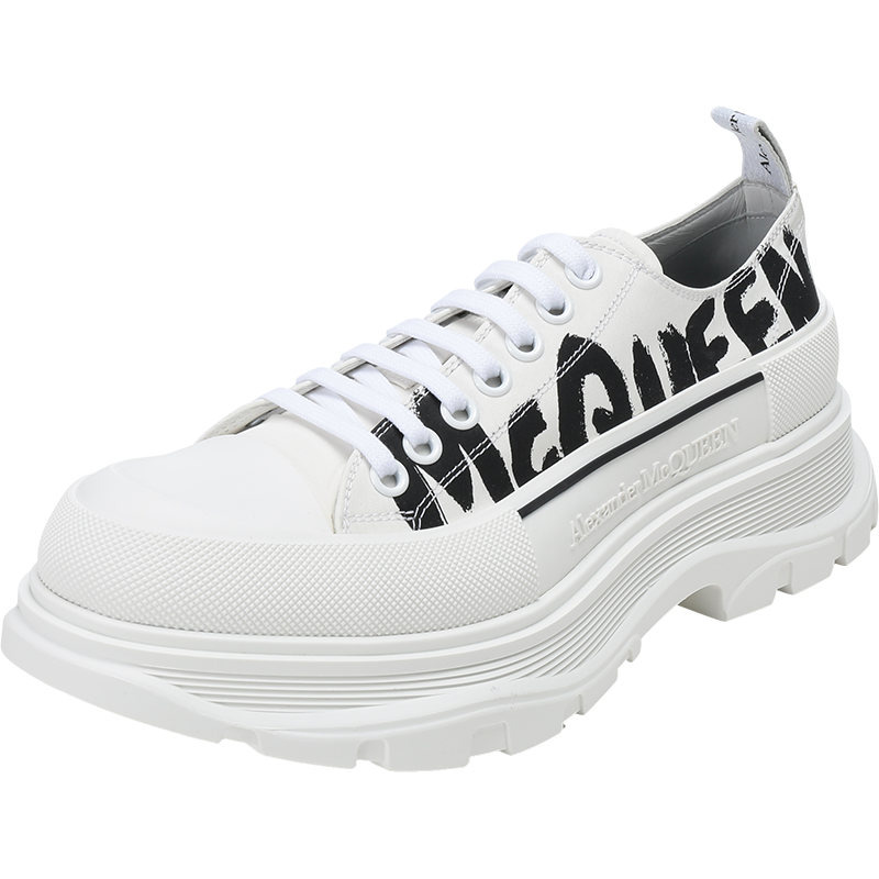 亚历山大·麦昆 ALEXANDER MCQUEEN 男士织物系带厚底休闲鞋 682421 W4RQ2