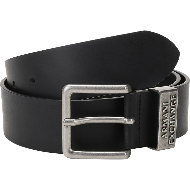 ARMANI EXCHANGE 阿玛尼 男士仿古做旧针扣式不可裁剪皮带腰带4cm 951186 CC528