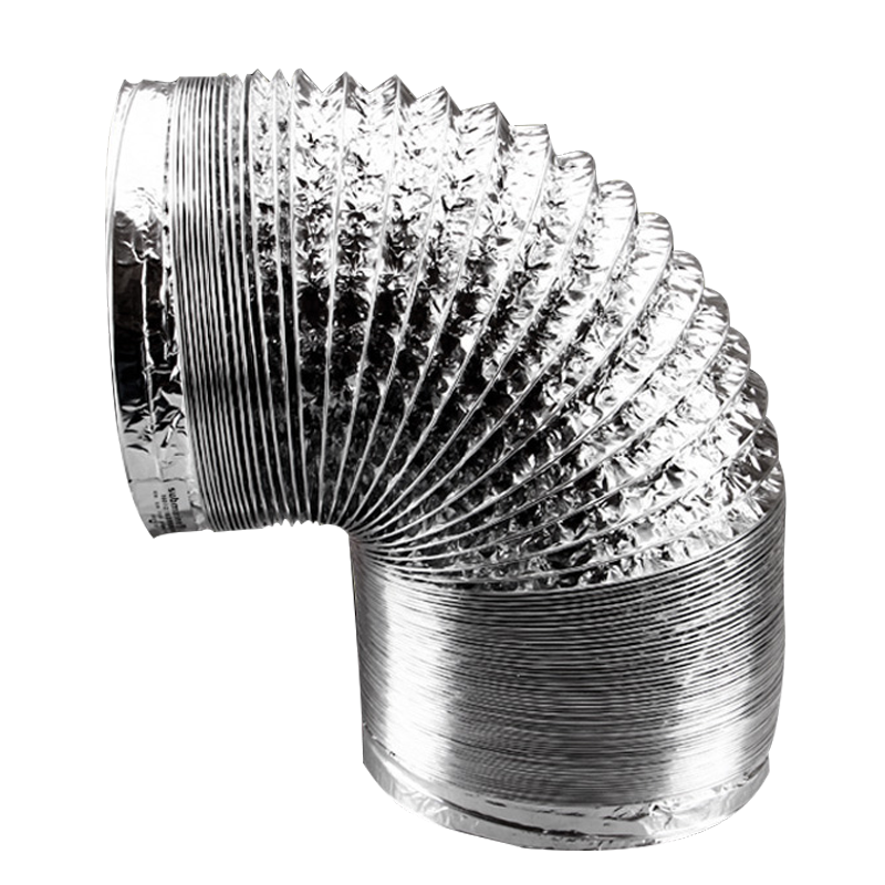 潜水艇厨房抽油烟机排烟管铝箔管伸缩通风管吸油烟机排风管道配件烟道管直径18厘米高2米