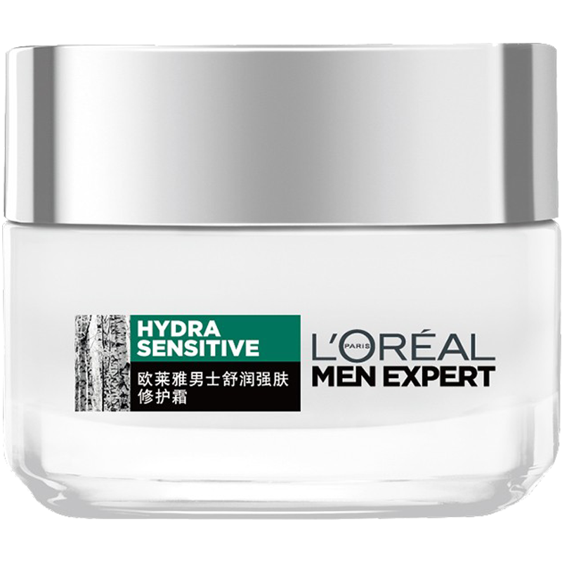 欧莱雅(LOREAL)男士舒润强肤修护霜50ml 补水滋润护肤品保湿霜脸霜乳液正品