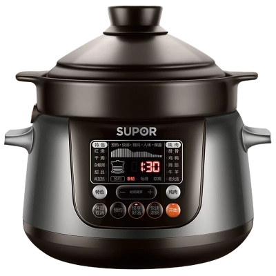 苏泊尔(SUPOR)电炖锅盅陶瓷煲炖肉煲汤煮粥养生中华炽陶 4L大容量预约功能TG40YC5
