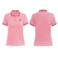 均妮纯棉翻领短袖女2022夏运动polo衫有领短款上衣纯棉休闲t恤小蜜蜂