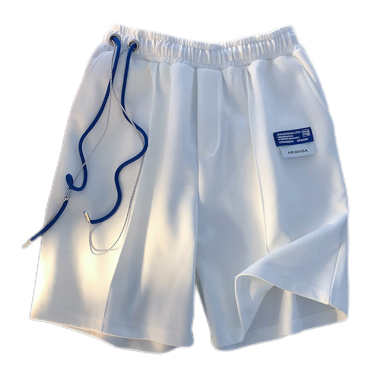 WOOG2005纯色运动新款夏季情侣装裤子设计感高级潮牌休闲短裤男