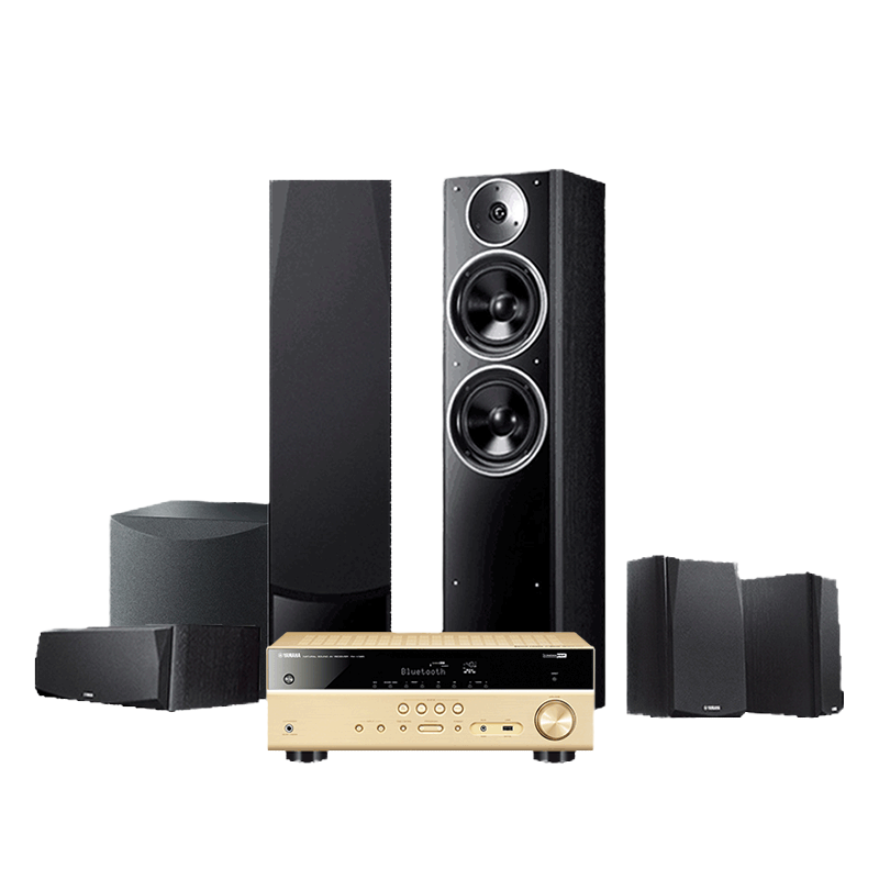 Yamaha/雅马哈 RX-V385+NS-71+SW050 家庭影院5.1套装