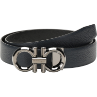 Salvatore Ferragamo 菲拉格慕 男士牛皮板扣式双面皮带腰带 679939
