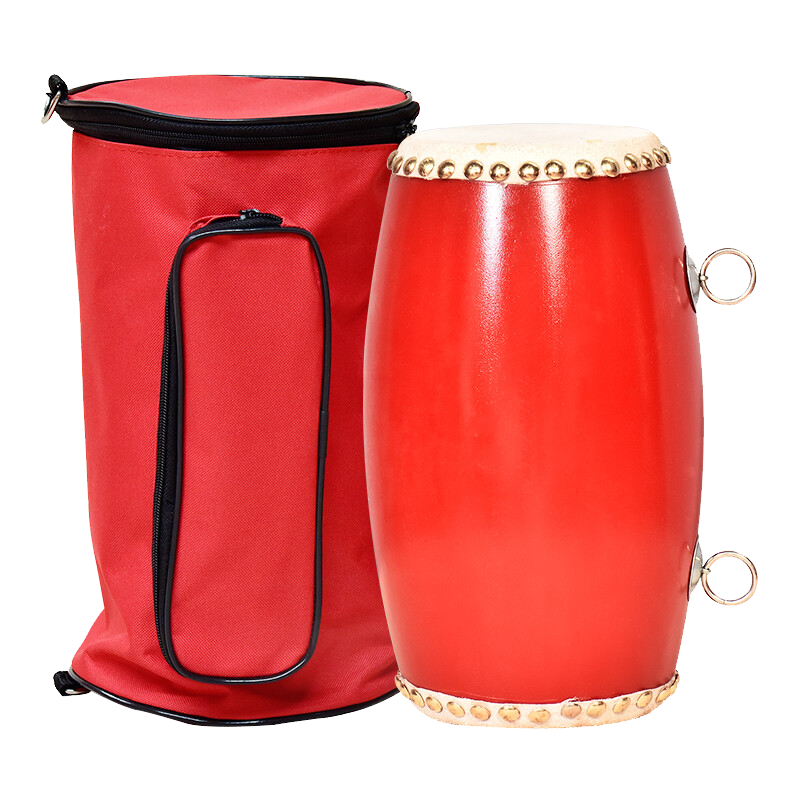 风雷动 14厘米实木腰鼓秧歌鼓+鼓包