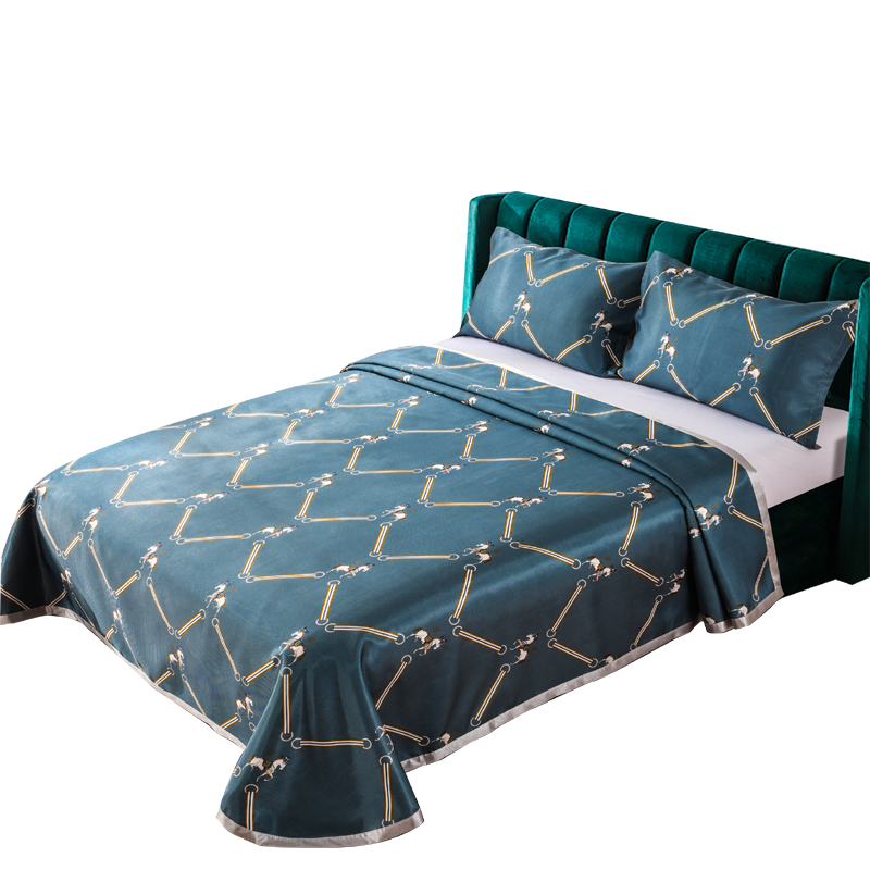 芳恩 水洗冰丝软席三件套FN-X5008 230x250cm 墨玉绿 单套价