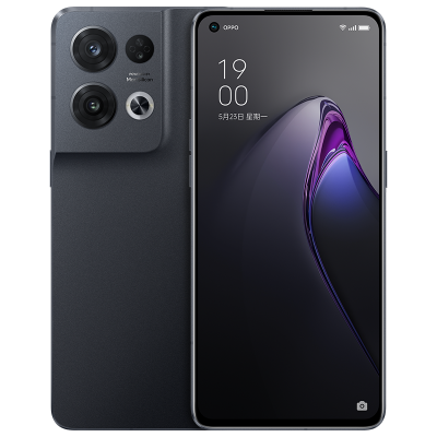 OPPO Reno8 Pro 夜游黑 8GB+256GB 5G手机 第一代骁龙®7移动平台 长寿版 80W 超级闪充 航空铝金属中框 全网通手机
