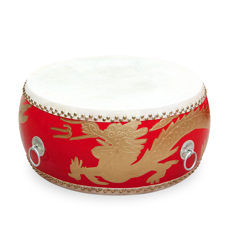 风雷动 牛皮鼓24寸扁鼓龙鼓