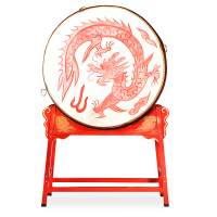 风雷动 牛皮鼓1.5米立式龙鼓+鼓架