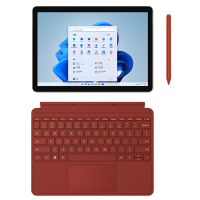 [配原装波比红键盘+笔]微软(Microsoft)Surface Go3 酷睿i3 8G 128G 亮铂金10.5英寸 二合一平板电脑 笔记本电脑 人脸识别 Office2021