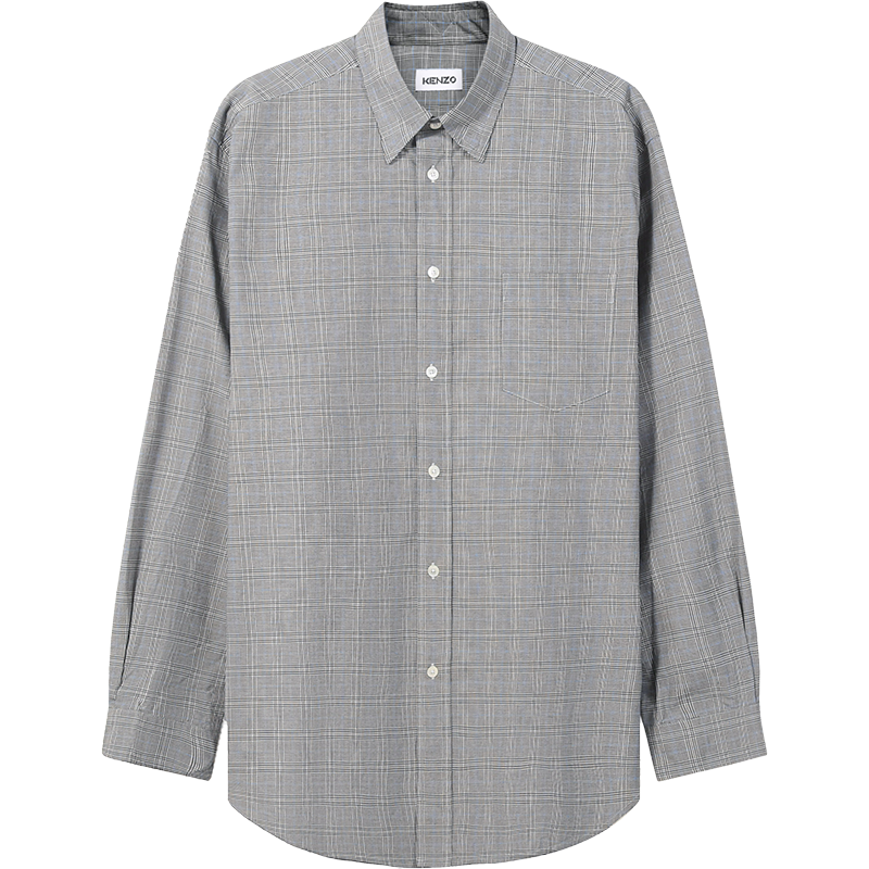 高田贤三 KENZO 男士棉质宽松版长袖衬衫FC5 5CH425 1LJ