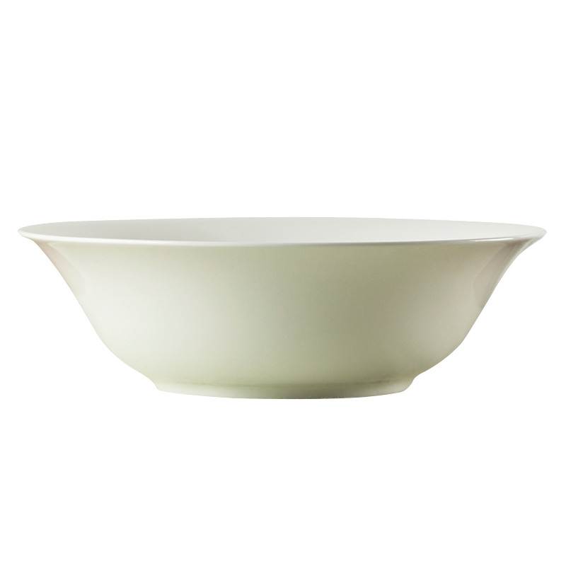LICHEN景德镇骨瓷餐具饭碗面碗纯白陶瓷碗盘碟菜盘鱼盘diy自由选购 9英寸斗碗