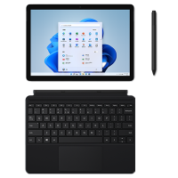 [配原装黑色(键盘+笔]微软(Microsoft)Surface Go3 李现同款 4G 64G 酷睿i3 亮铂金 二合一平板电脑 10.5英寸高色域触屏 平板笔记本电脑 人脸识别