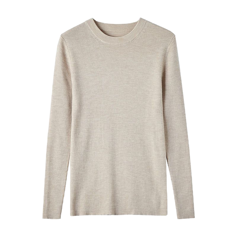 拉夏贝尔cie's季新韩版修身显瘦打底羊毛针织衫女