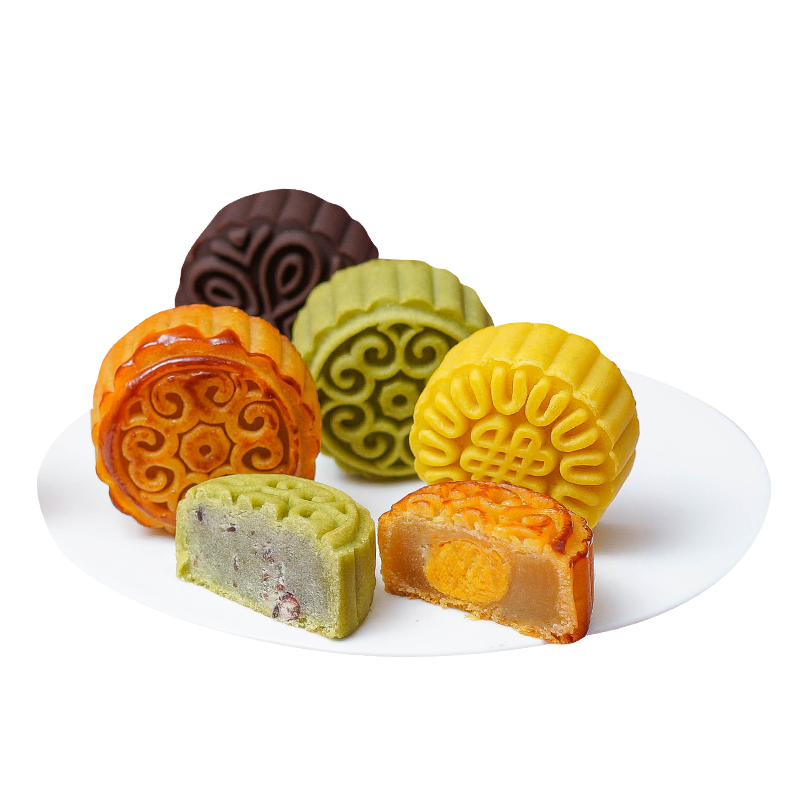 广式迷你小月饼巧克力味月饼10枚/组学生小零食传统糕点小吃