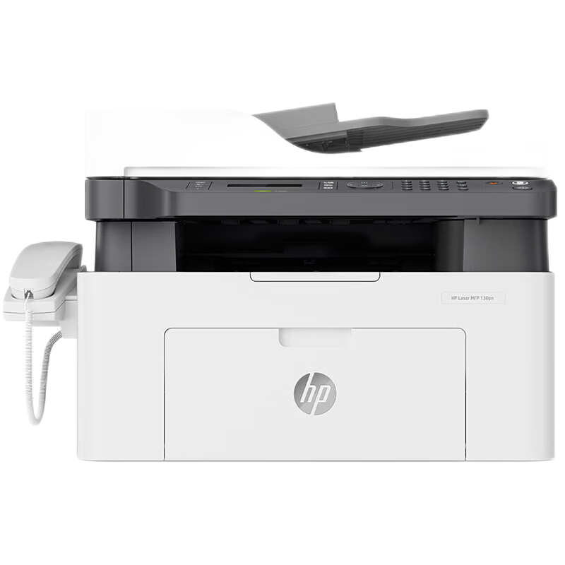 惠普(hp)138pnw黑白激光多功能打印机一体机复印机扫描传真无线WiFi有线网络打印A4家用家用商用办公文档试卷资料材料打印机带话筒柄 套餐5