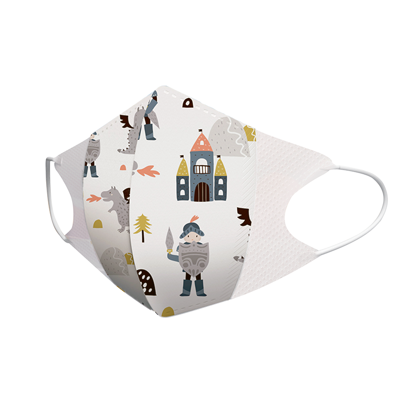 greennose绿鼻子 立体儿童口罩4岁 王子10片装