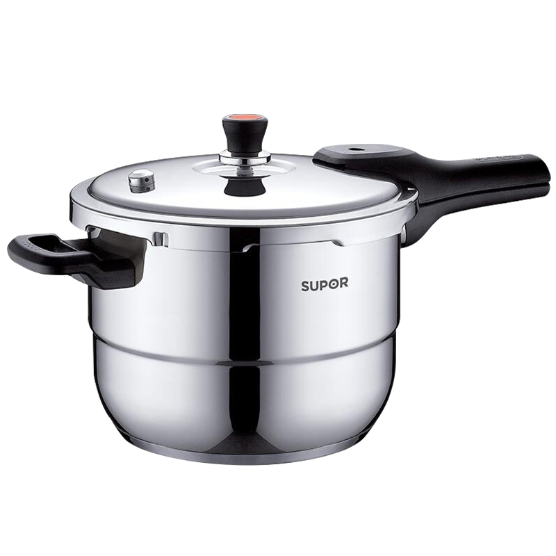 苏泊尔(SUPOR)304不锈钢高压锅22cm复底压力锅5L压力煲电磁炉燃气灶通用锅具