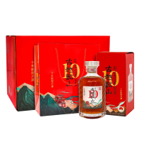 古越龙山 绍兴黄酒 中央库藏十年陈绍兴酒 500ML*6(整箱装)