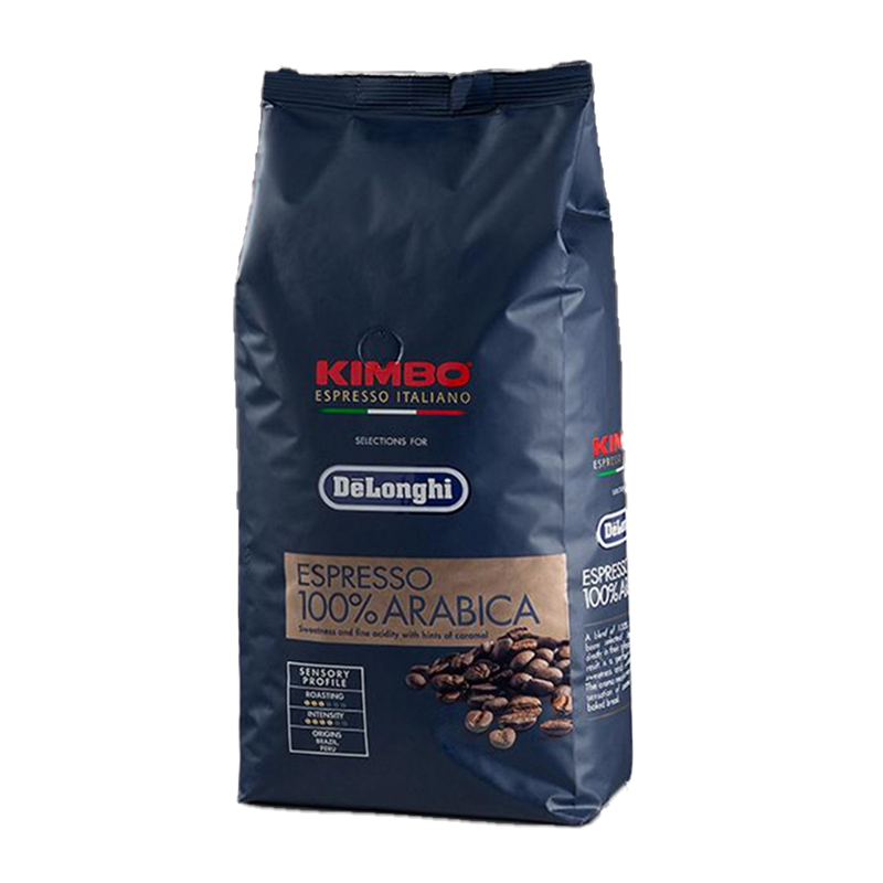 意大利德龙金堡(KIMBO)阿拉比卡意式烘焙进口咖啡豆(250g)现磨
