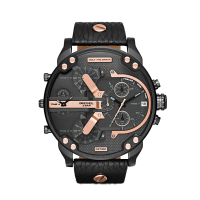 迪赛DIESEL男士Mr. Daddy 2.0系列多时区大表盘计时休闲石英手表时尚