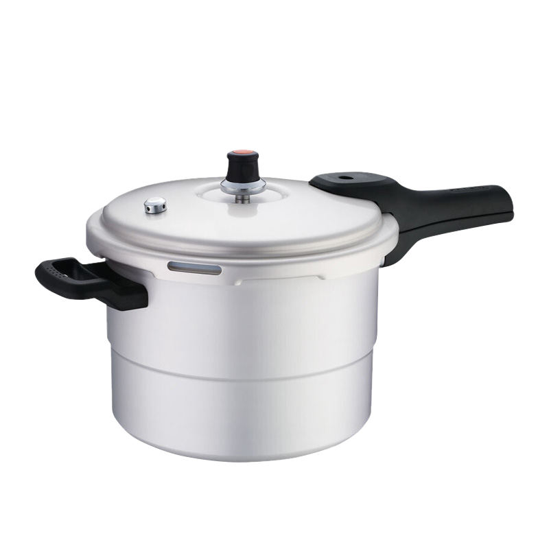 苏泊尔SUPOR好帮手铝合金压力锅5.0L带蒸格22cm高压锅燃气专用YL229H2