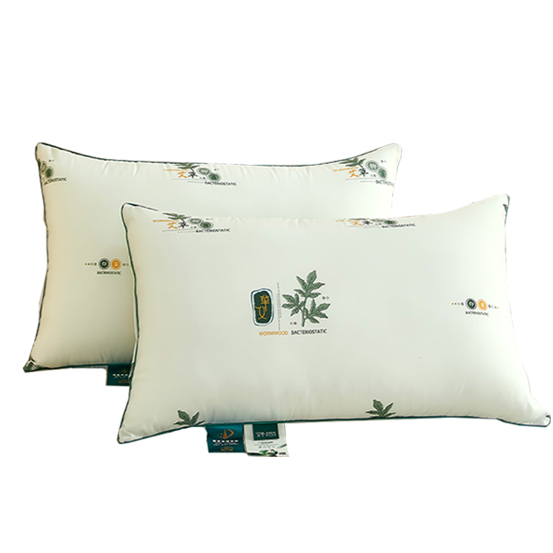 北极绒(Bejirog) 艾草枕芯枕头清香助眠亲肤磨毛面料抗菌防螨学生单人枕头