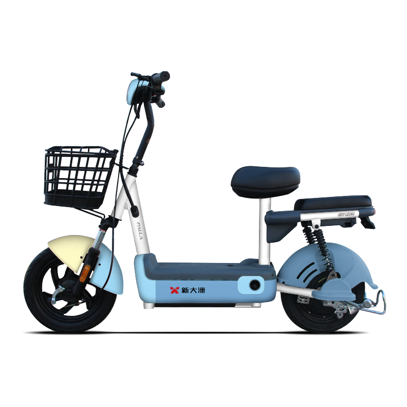 派乐/Palla电动车Q1时尚轻便电瓶车48V12Ah铅酸电池小型电动自行车代步助力自行车 蓝色