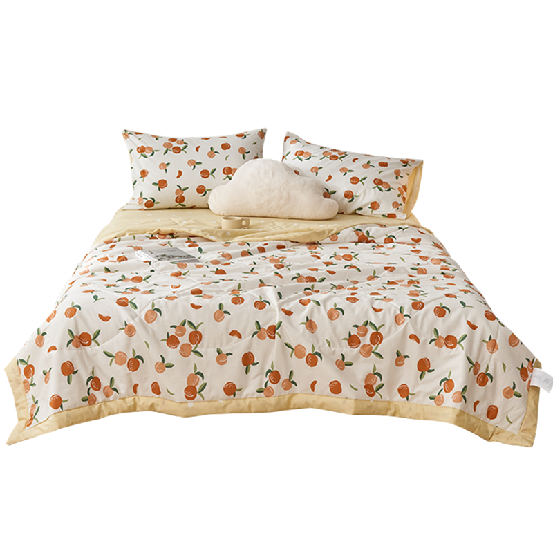 洁丽雅全棉夏凉被空调被纯棉被子可机洗夏季儿童薄款单双人夏被