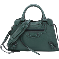 巴黎世家 BALENCIAGA 女士牛皮革手提单肩斜挎包机车包S码小号638521 15Y47