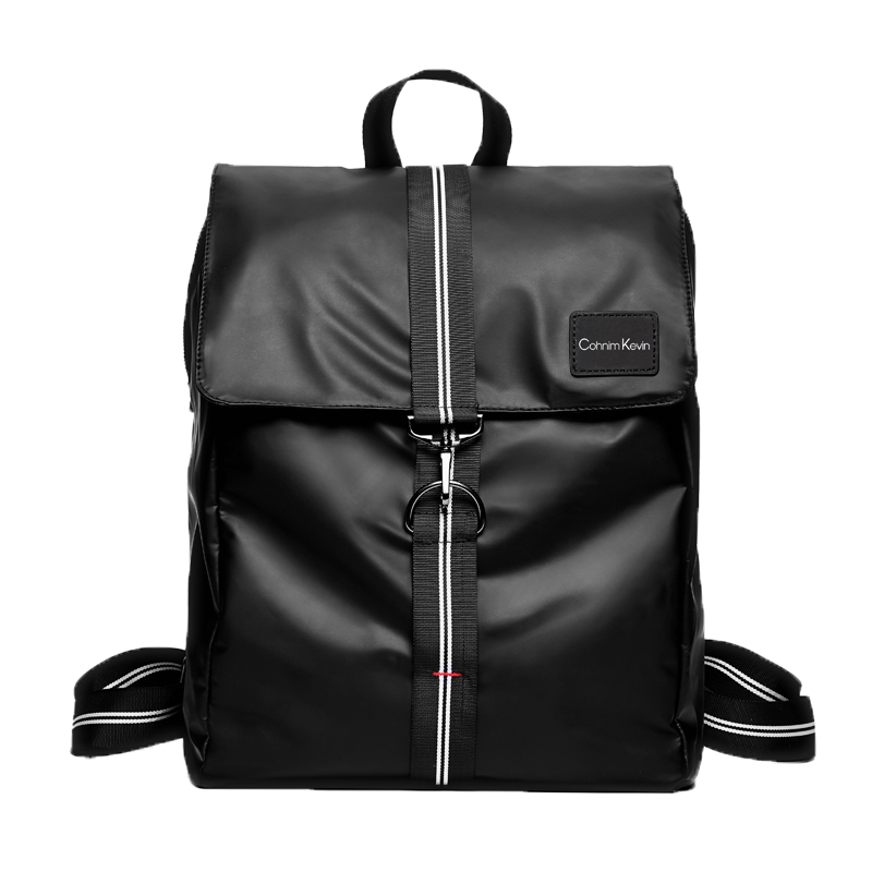 Cohnim Kevin 双肩包男士休闲防水皮 ins情侣风背包潮流韩大学生书包电脑大容量