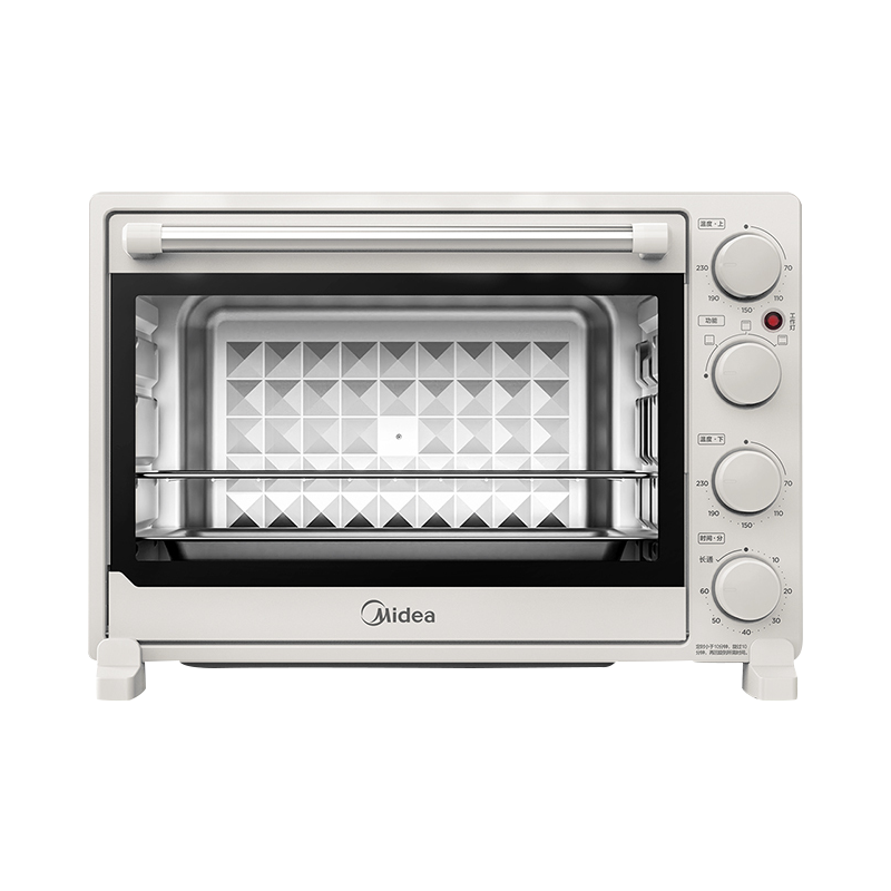 美的(Midea) 40L家用大容量电烤箱 上下独立控温 四层烤位满足更多需求高颜值PT4003