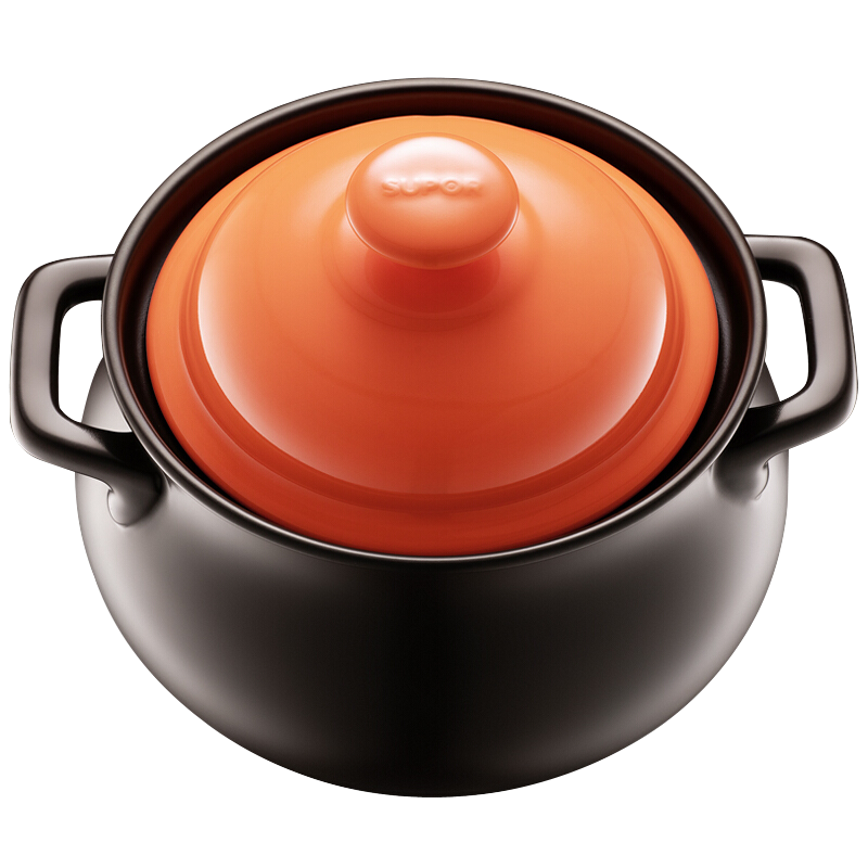 苏泊尔 SUPOR 砂锅汤锅炖锅6L新陶养生煲惠系列陶瓷煲EB60MAT01