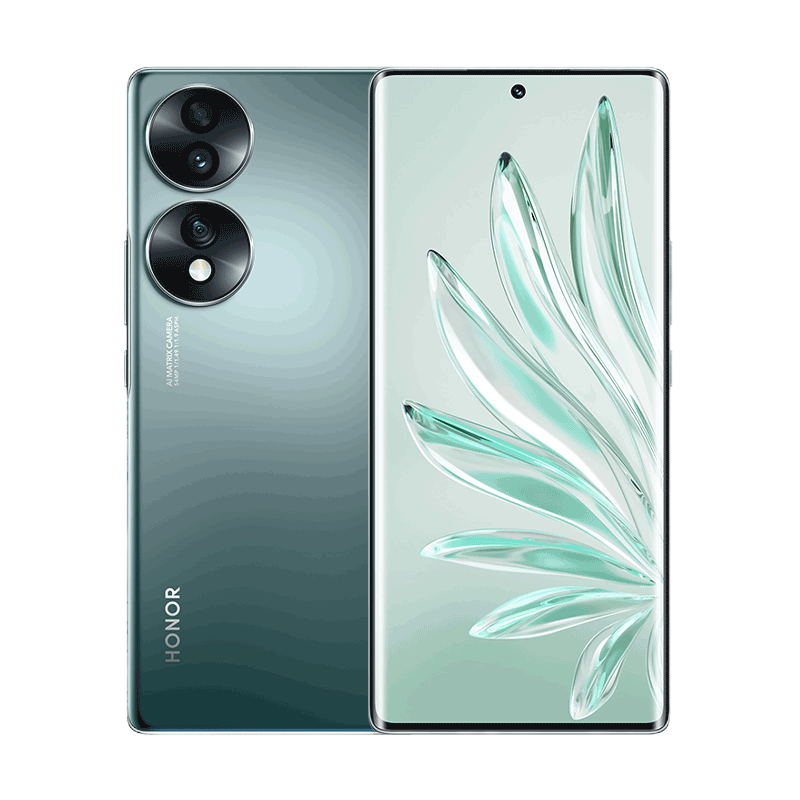 荣耀70 12GB+512GB 墨玉青 IMX800三主摄 Vlog主角模式 10.7亿色120Hz显示 轻薄对称双曲设计 66W智慧超级快充 骁龙778G+ 5G手机