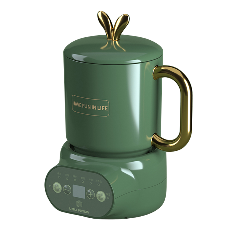 小南瓜电炖杯电热水杯迷你养生壶电炖杯 办公室迷你煮茶器煮粥宿舍学生电热烧水杯1-2人喝水杯陶瓷杯